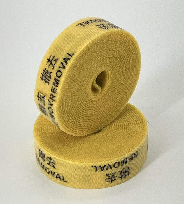 マジックテープ（ECOラク）黄（撤去）　　　【英語表記有】　幅20mm×3M