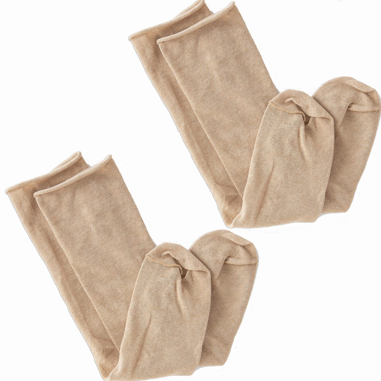 茶綿靴下2枚セット