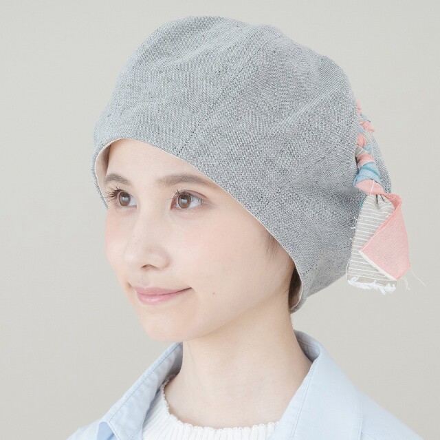 医療用帽子 ポニーベレー グレー 1230