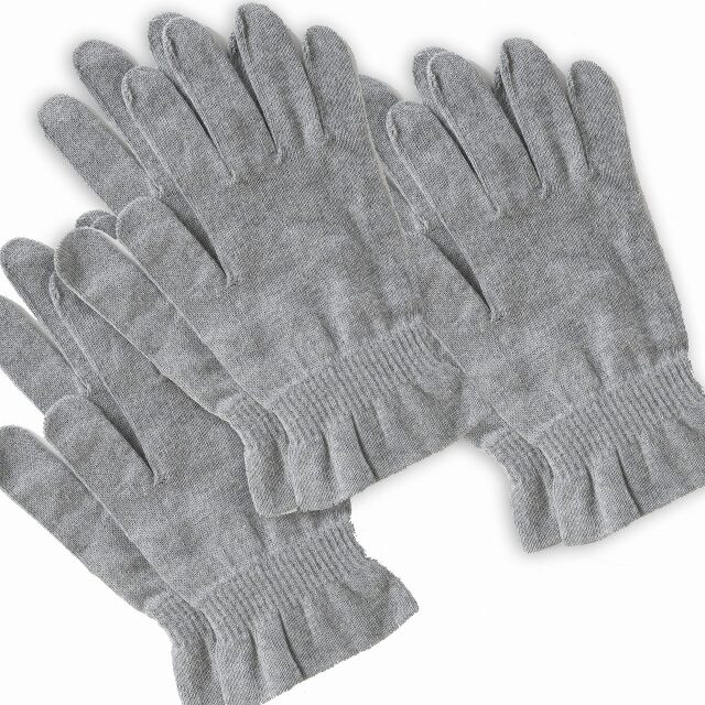 グレー手袋3枚セット