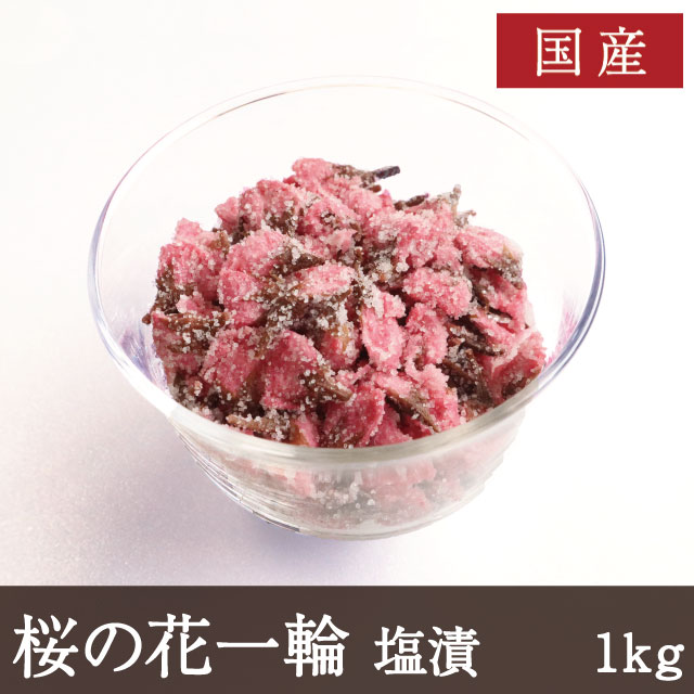 丁寧に選別し塩漬けした桜の花一輪
