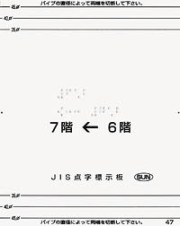 手すり用点字標示板