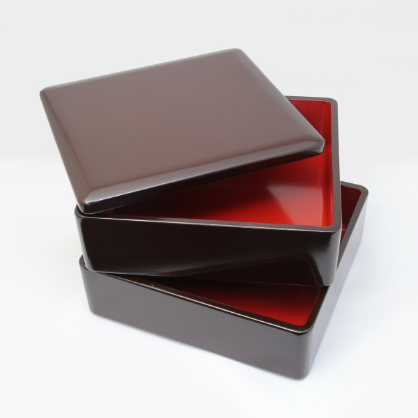 二段重　タメ内朱