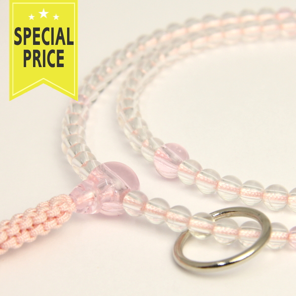 曹洞宗本式　女性用　水晶念珠　特別価格