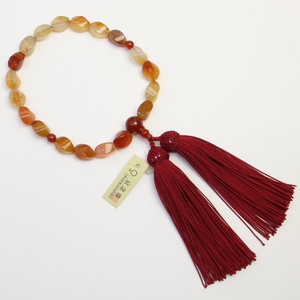 瑪瑙念珠　スクリューカット