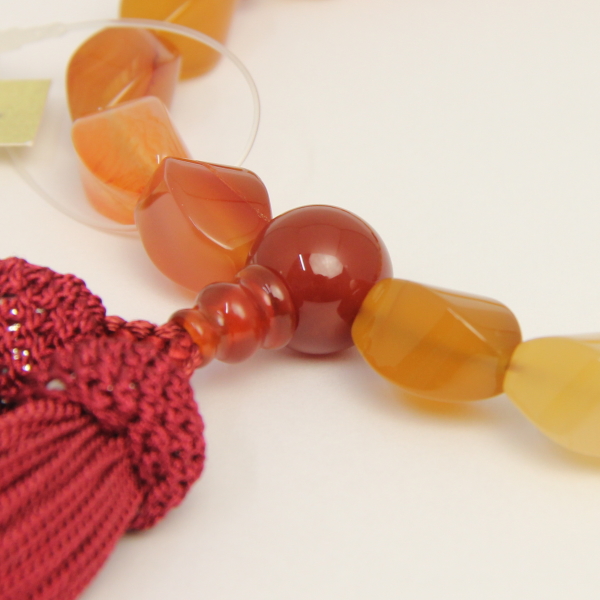 瑪瑙念珠　スクリューカット