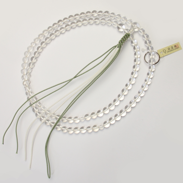 男性用　本水晶看経念珠