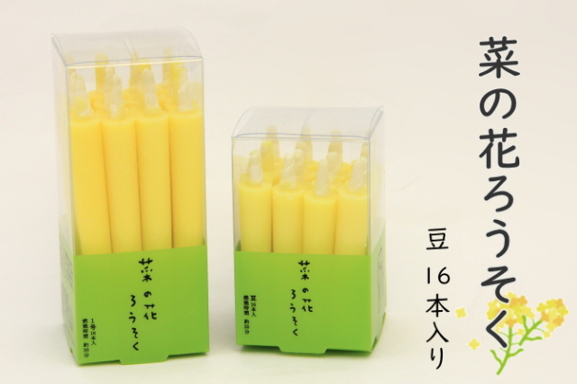 菜の花ろうそく　豆