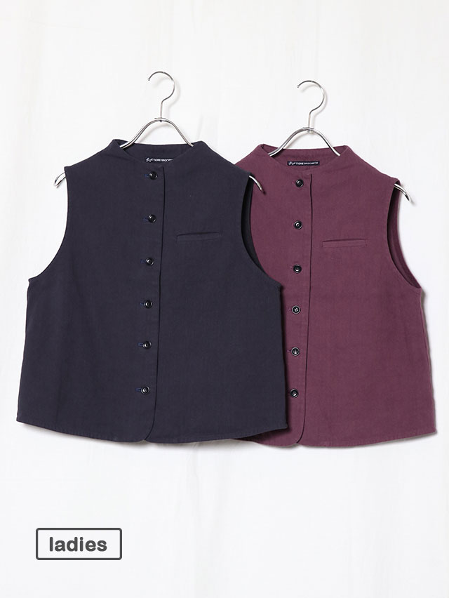 BDヘリンボンボトルネックベスト