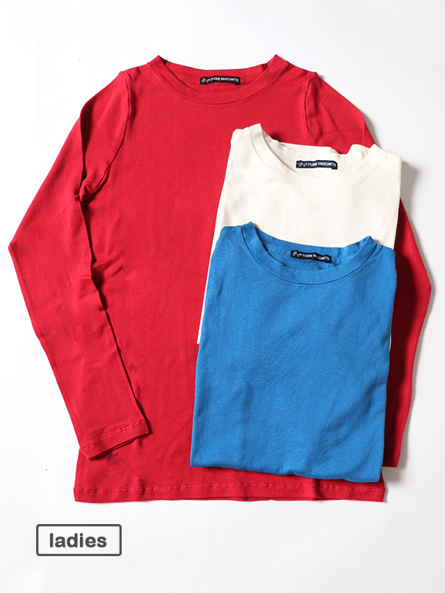 コットンニット天竺インナー長袖T