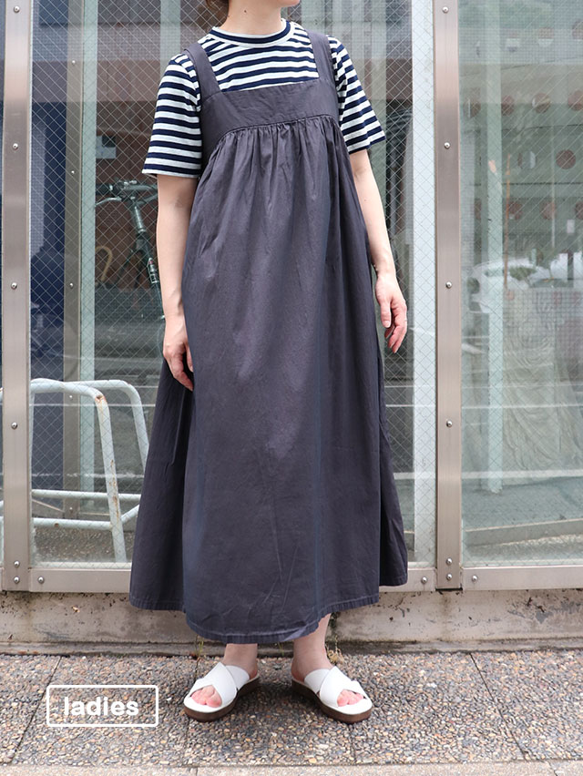 C/Siシャンブレーpinaforeワンピース