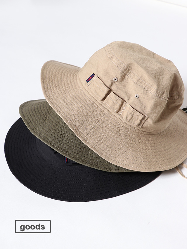 コットンナイロンリップサファリハット