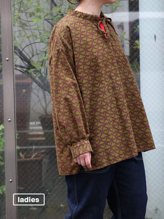 【予約商品】シェアハートネルプルオーバーロングシャツ★クーポン対象