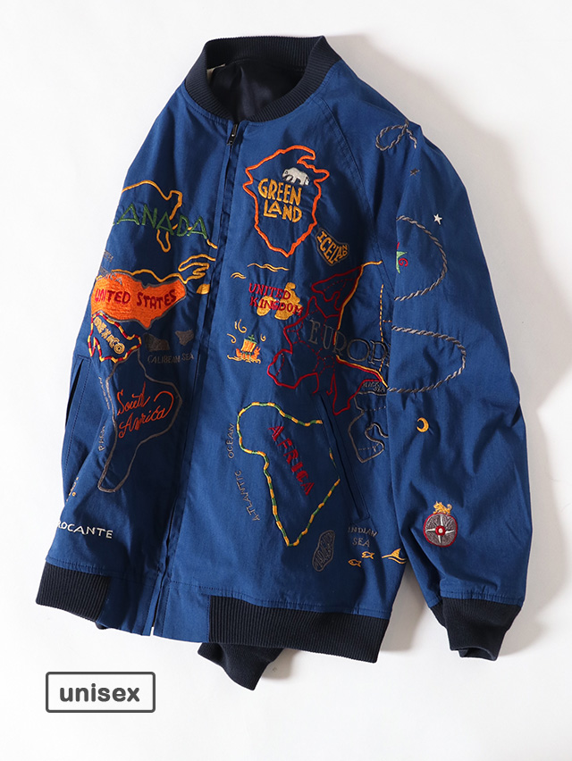 BLUEBLUEJAPANインディゴタカトマツフジトサクラスカジャン BLUE BLUE