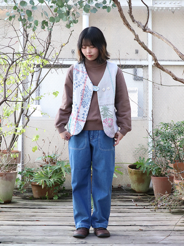 10オンスデニムベイカーパンツ TIGRE BROCANTE