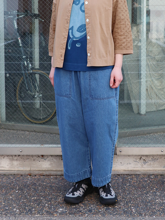 10オンスデニムミャオ9分丈パンツ TIGRE BROCANTE