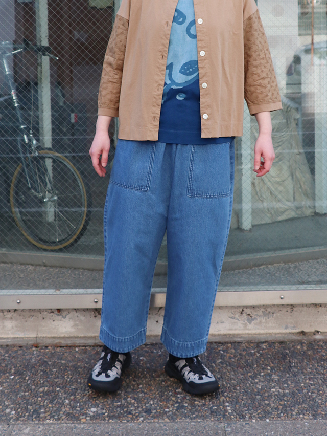10オンスデニムミャオ9分丈パンツ TIGRE BROCANTE