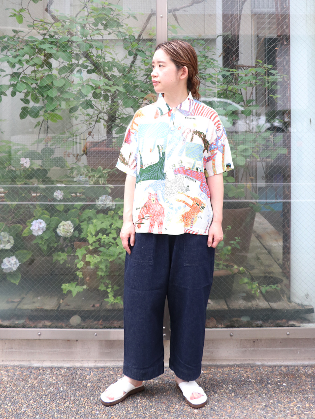 10オンスデニムミャオ9分丈パンツ TIGRE BROCANTE