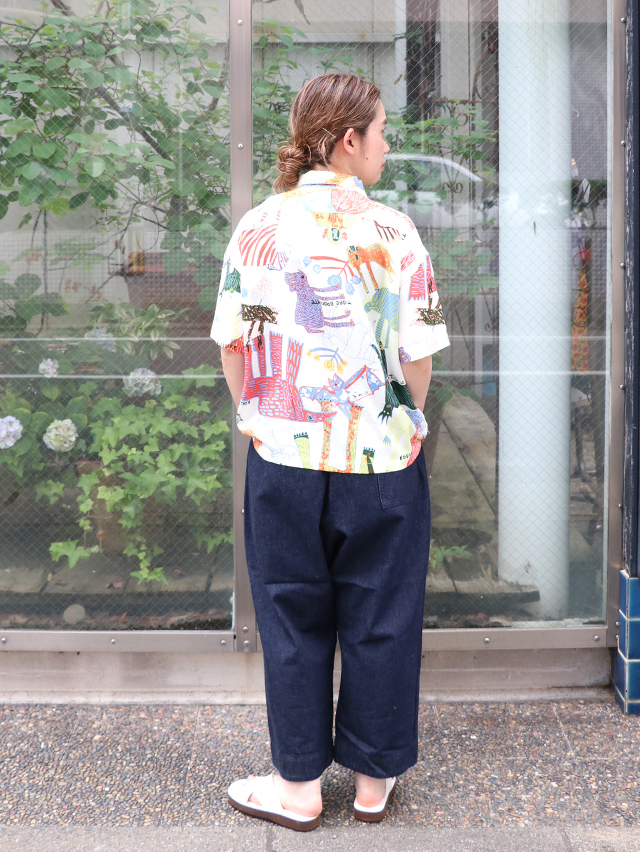10オンスデニムミャオ9分丈パンツ TIGRE BROCANTE