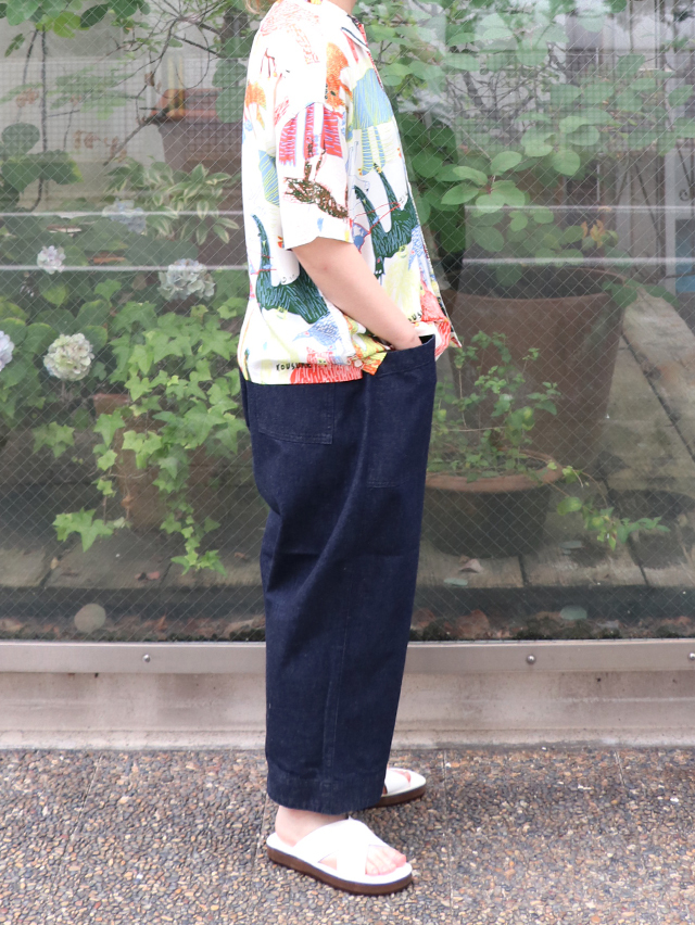 10オンスデニムミャオ9分丈パンツ TIGRE BROCANTE