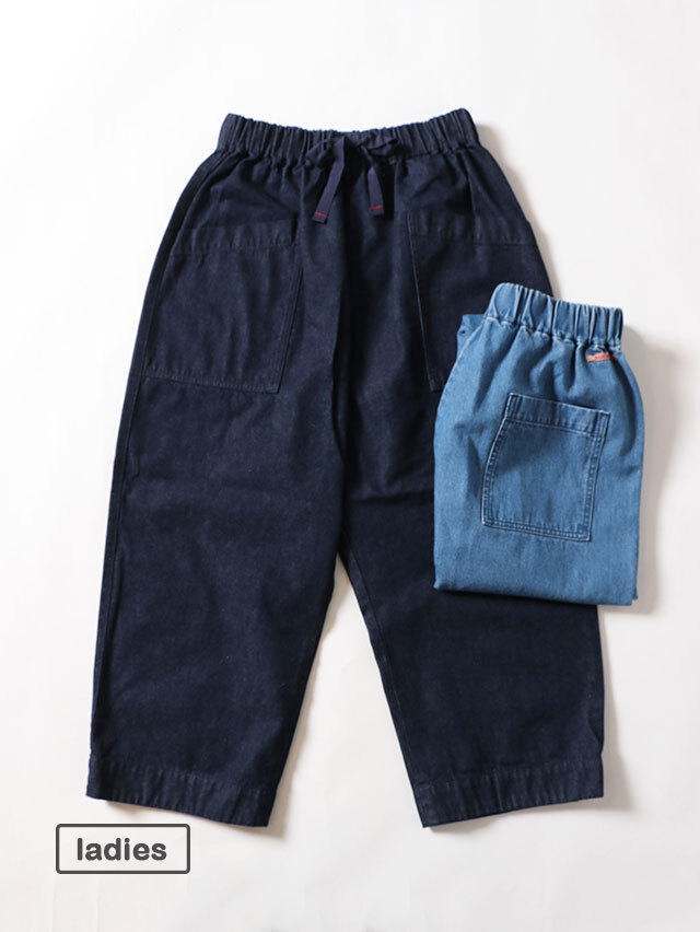 10オンスデニムミャオ9分丈パンツ