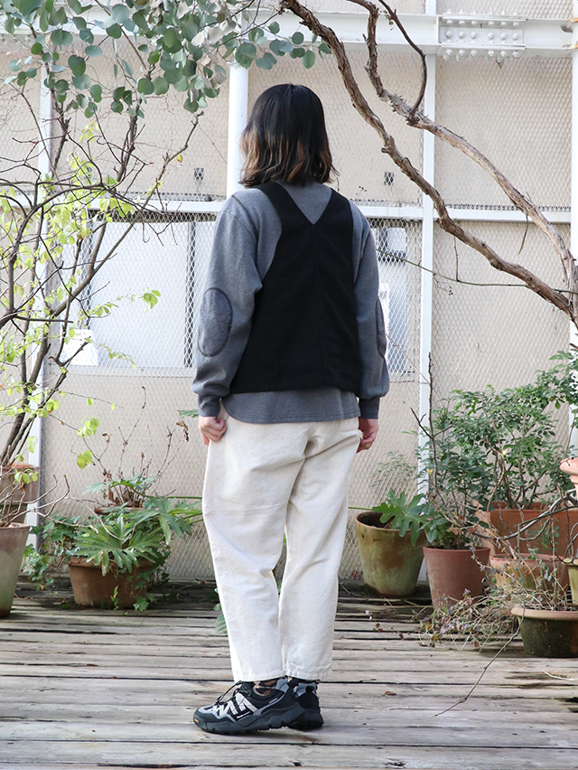 11オンスブラックデニムワークマンビブベスト TIGRE BROCANTE