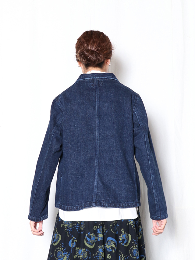 12オンスヴィンテージデニムワークテーラードジャケット TIGRE BROCANTE