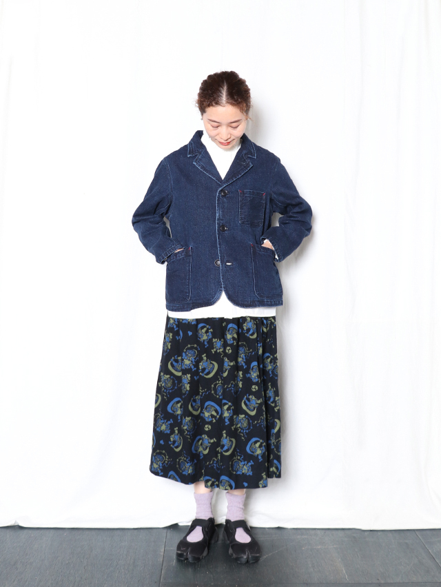 12オンスヴィンテージデニムワークテーラードジャケット TIGRE BROCANTE