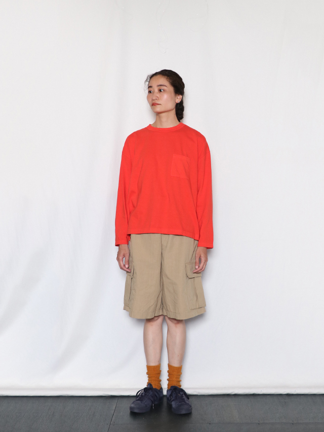 TIGRE BROCANTE ティグルブロカンテ ベニスビーチ 藍染 リブ ロングスリーブT 長袖Tシャツ HS-2-TPO129 日本製 TIGRE BROCANTE ティグルブロカンテ ベニスビーチ 藍染 リブ
