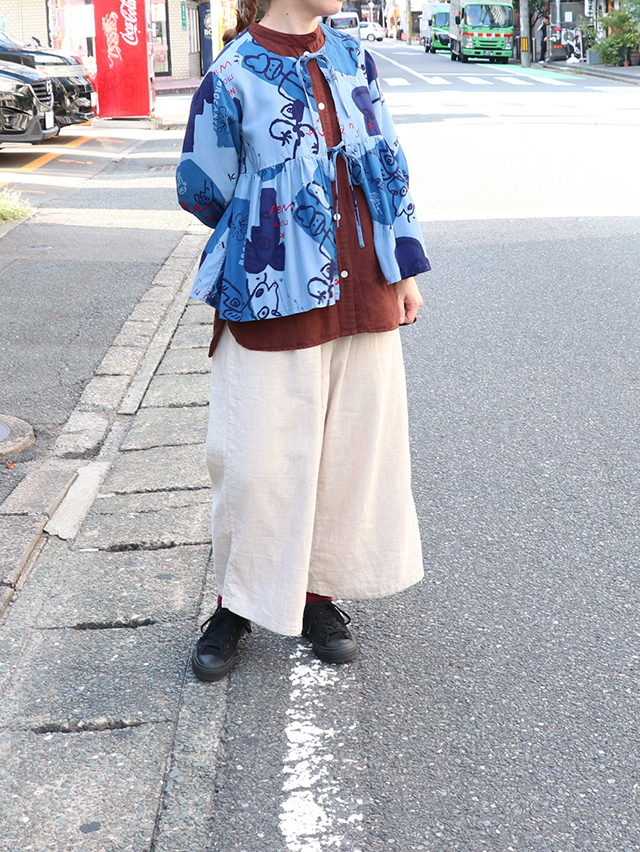 KAKEI boys レーヨンスウィッチtieカーディガン TIGRE BROCANTE