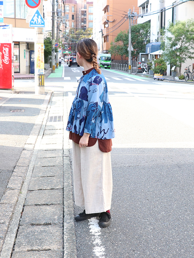 KAKEI boys レーヨンスウィッチtieカーディガン TIGRE BROCANTE