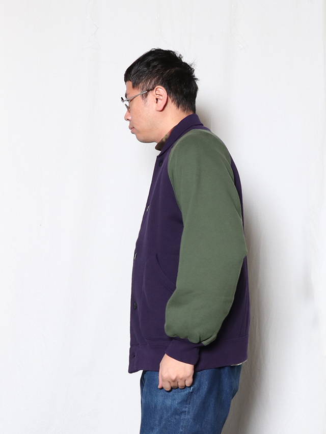 30/7裏毛ベースボールジャケット TIGRE BROCANTE