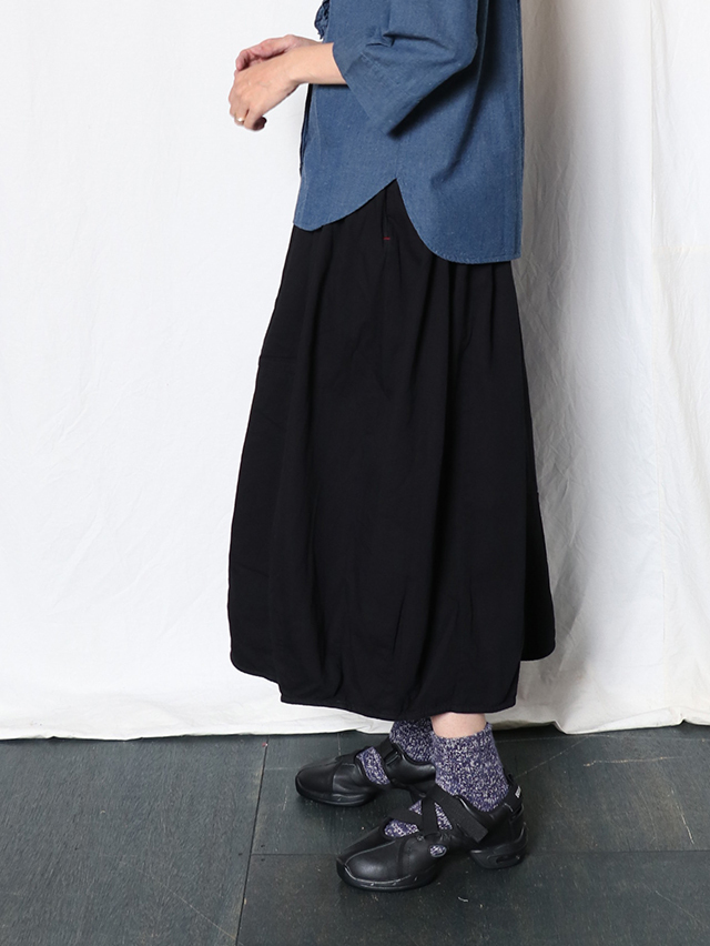6オンスデニムバレルロングスカート TIGRE BROCANTE