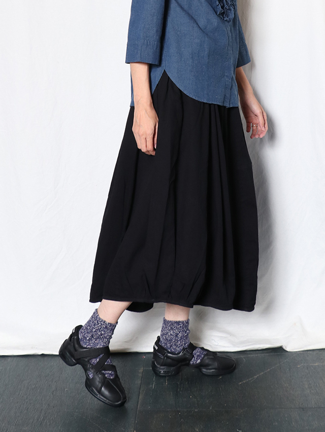 6オンスデニムバレルロングスカート TIGRE BROCANTE