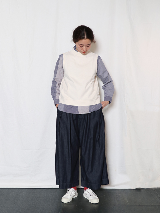 パンツ tetemaru nude:masahiko maruyama - Patched Drop-Crotch 2Tuck Pants
