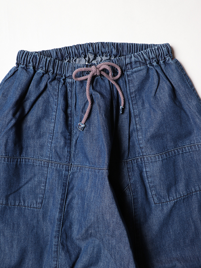 6オンスデニムムエタイ8分丈パンツ TIGRE BROCANTE