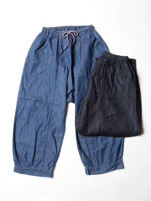 6オンスデニムムエタイ8分丈パンツ TIGRE BROCANTE