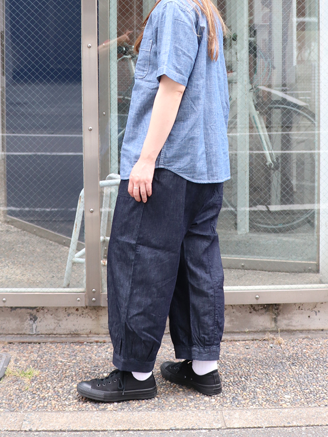 6オンスデニムムエタイ8分丈パンツ TIGRE BROCANTE