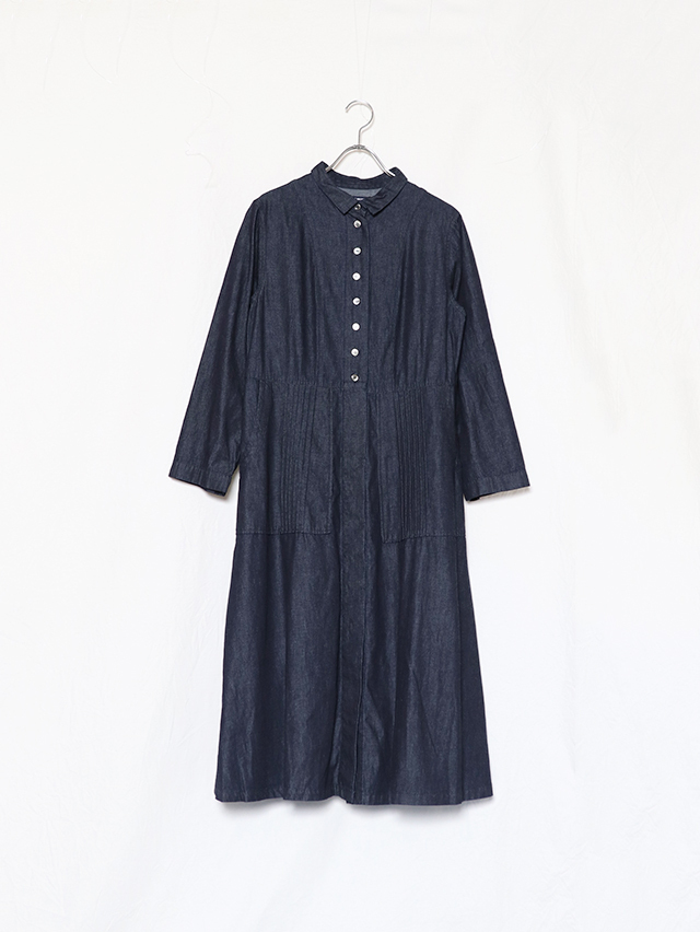 6オンスデニムプリーツワンピース TIGRE BROCANTE