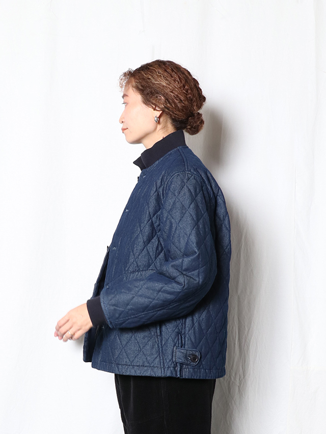 7オンスデニムキルティングボンバーマンリブジャケット TIGRE BROCANTE