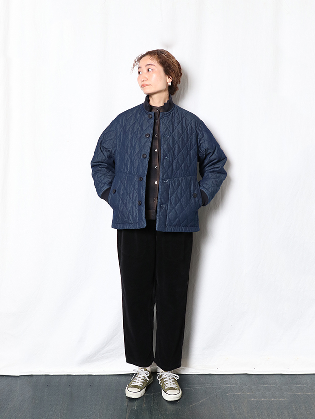 7オンスデニムキルティングボンバーマンリブジャケット TIGRE BROCANTE