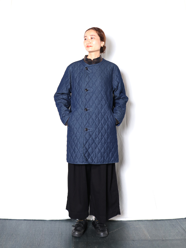 7オンスデニムキルティングライナーハーフコート TIGRE BROCANTE