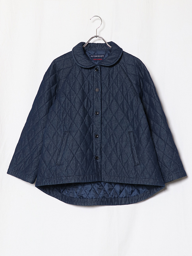 美品 TIGRE BROCANTE 7オンス デニムキルティング ショールカラー 7ozdenimquiltingshawlcollarrag