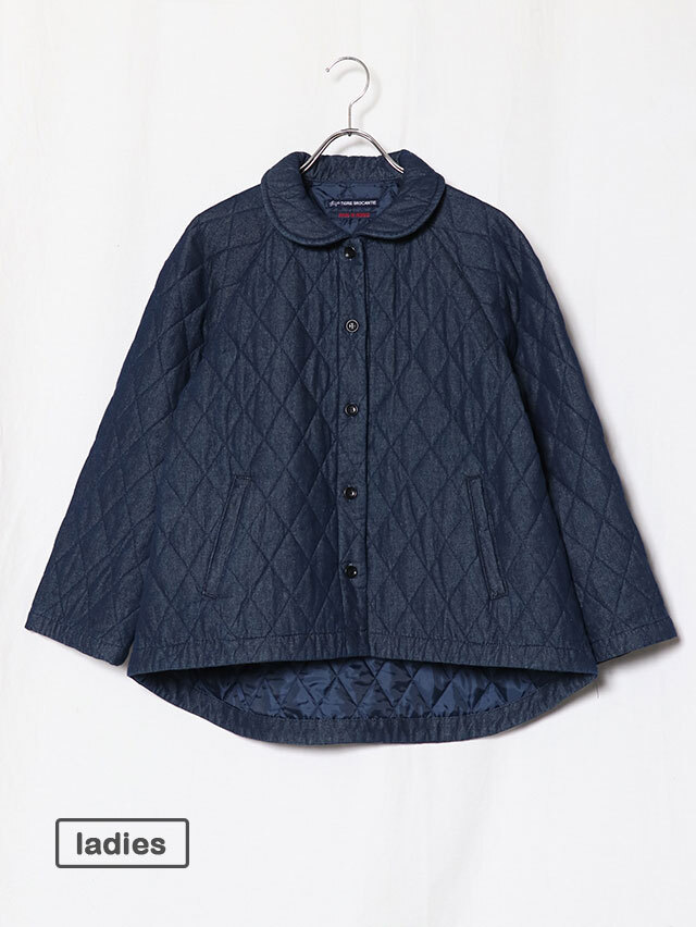 7オンスデニムキルティングショールカラーラグランジャケット