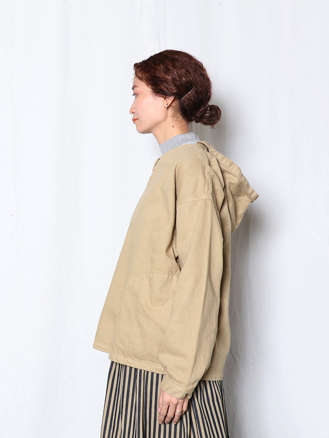 9.5オンスカツラギ フーディーアノラック/Ladies F (One size)