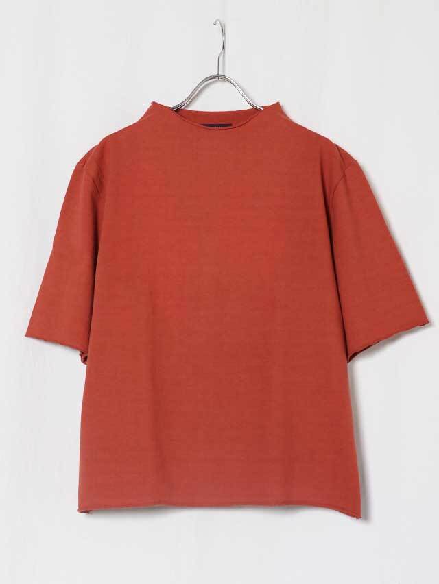 ミディアムハード天竺ボトルネック半袖T(Mens Sのみ)