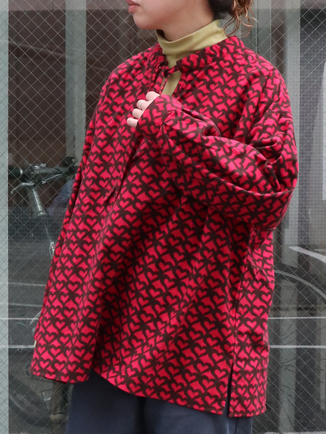 シェアハート ネル プルオーバーロングシャツ TIGRE BROCANTE