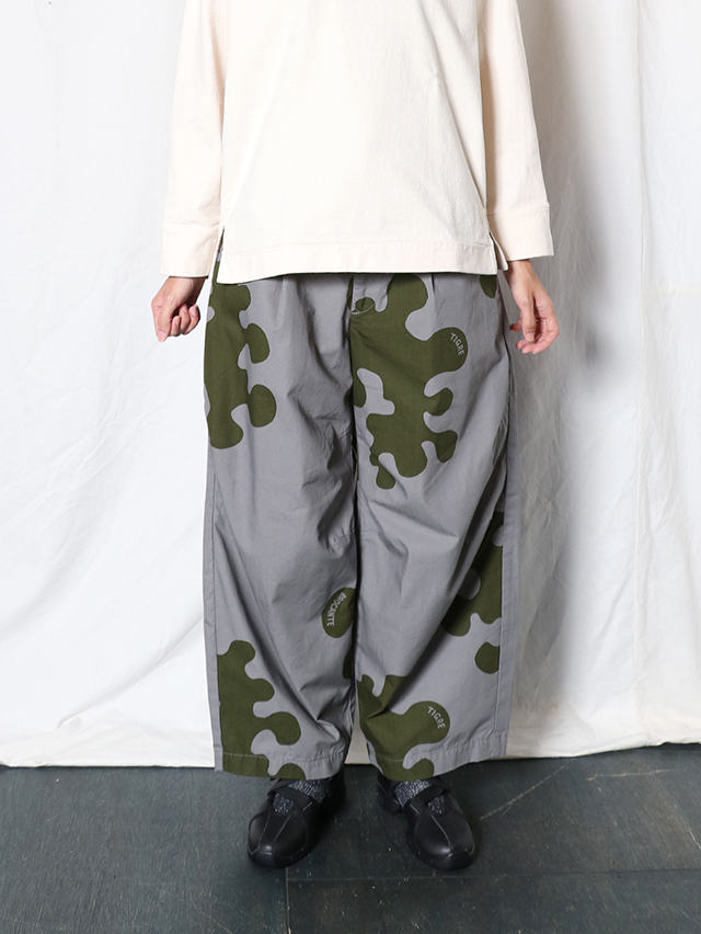 TBアメーバカモダーツワイドパンツ TIGRE BROCANTE