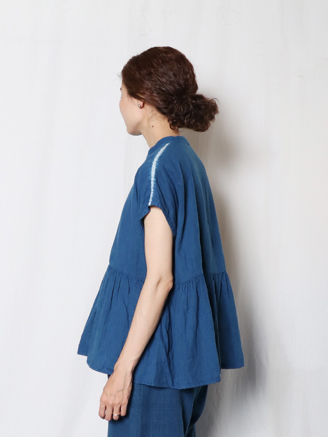 Thin Line絞りオーバーギャザードロップチュニック TIGRE BROCANTE