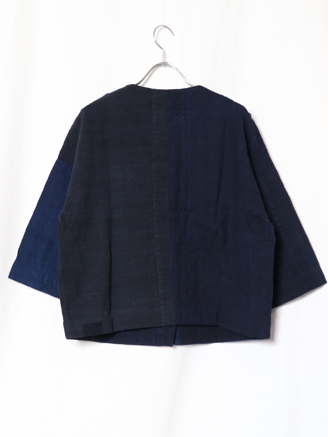 TIGRE BROCANTE コットンフード付きジャケット ブルゾン ブラック TIGRE BROCANTE コットンフード付きジャケット ブルゾン